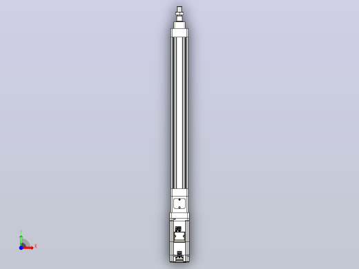 轻载电动缸TPA-ESR40-1210C-L350-M-W-P40-C3前视缩略图