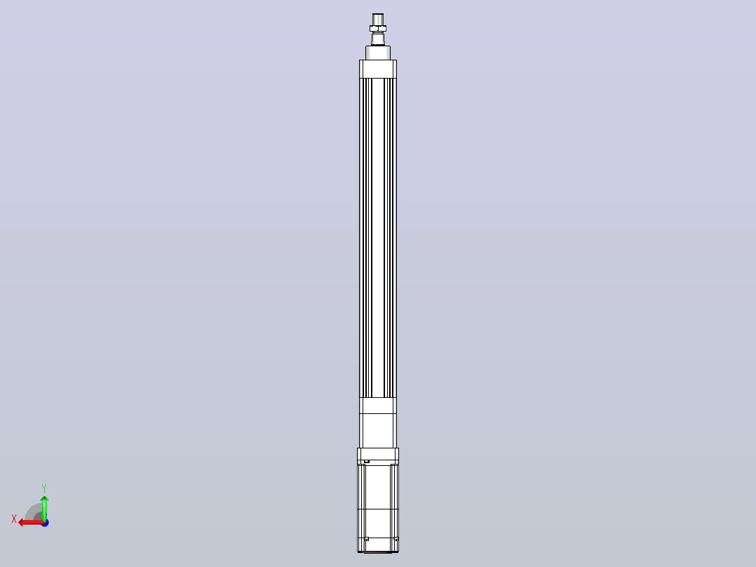 轻载电动缸TPA-ESR40-1210C-L350-M-W-P40-C3后视图