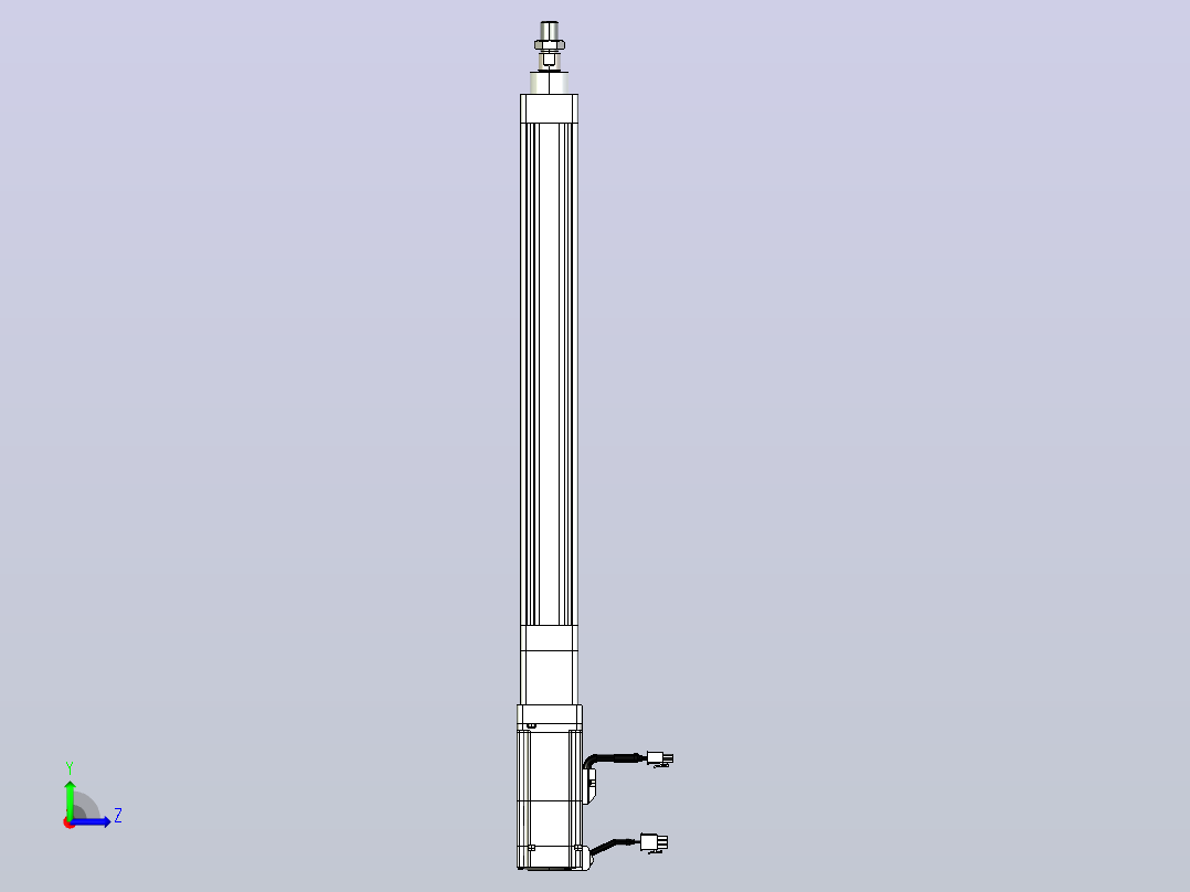 轻载电动缸TPA-ESR40-1210C-L350-M-W-P40-C3左视图