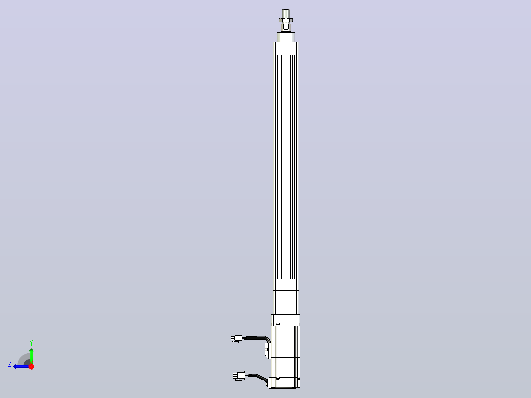 轻载电动缸TPA-ESR40-1210C-L350-M-W-P40-C3右视图