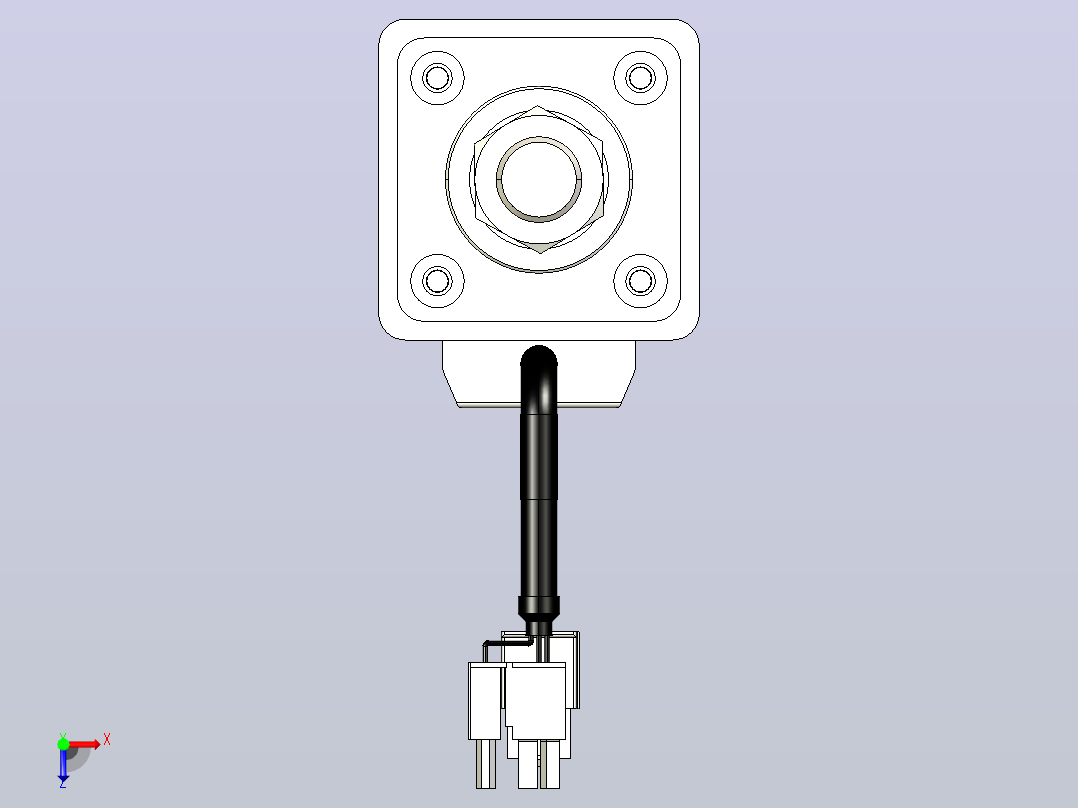 轻载电动缸TPA-ESR40-1210C-L350-M-W-P40-C3俯视图