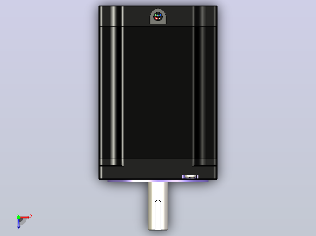 电机步进电机Nema 34俯视图