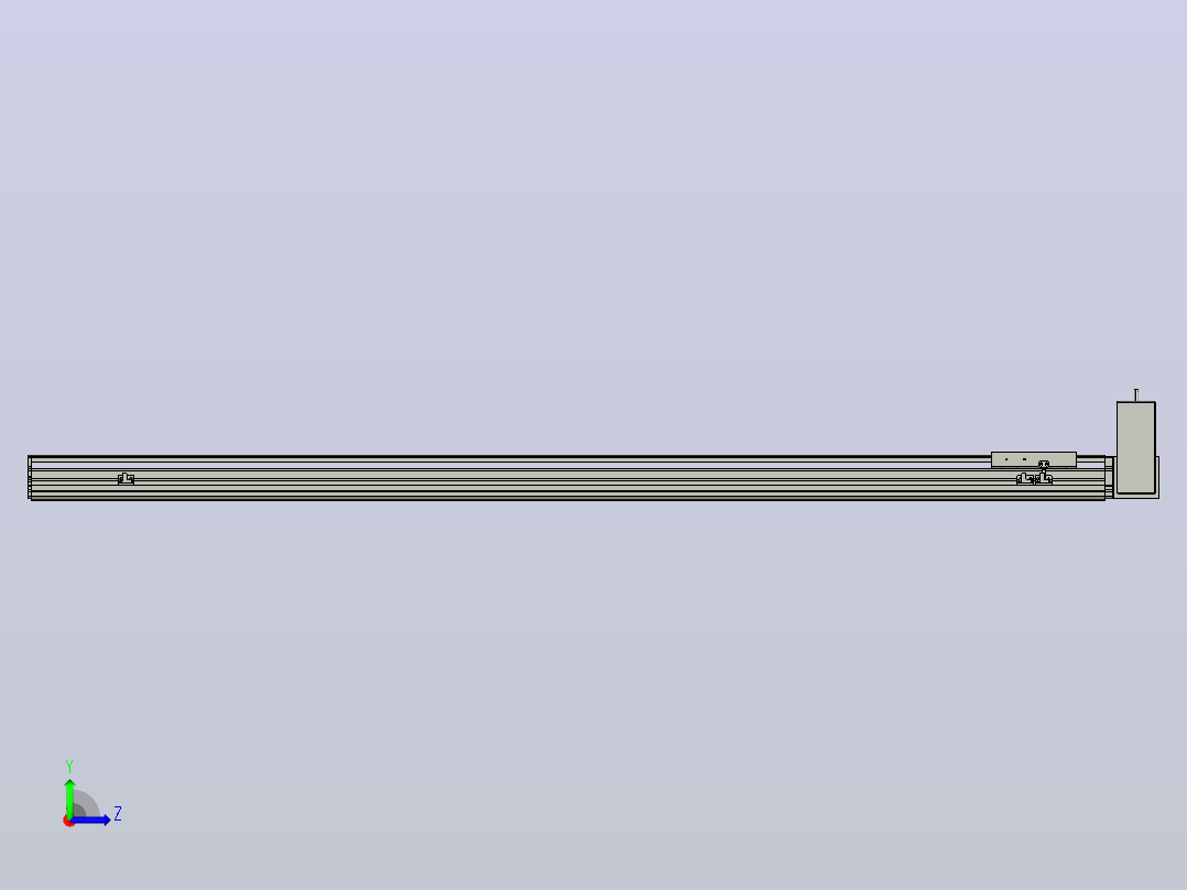 MT136BT半封闭皮带滑台[MT136BT.L100.1500.LU.M40.C3]左视图