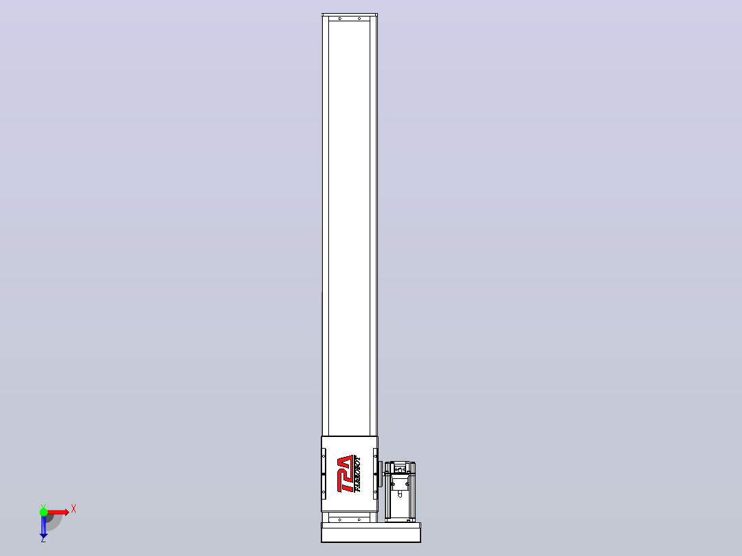 滚珠丝杠直线轴带导轨全封闭TPA-HCR-110D-1610C-L800-MR-Y-P40-N3俯视图