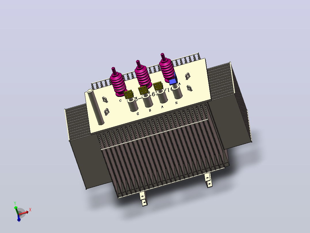 S13-M-630 kva yatrafosu-油变压器主视图
