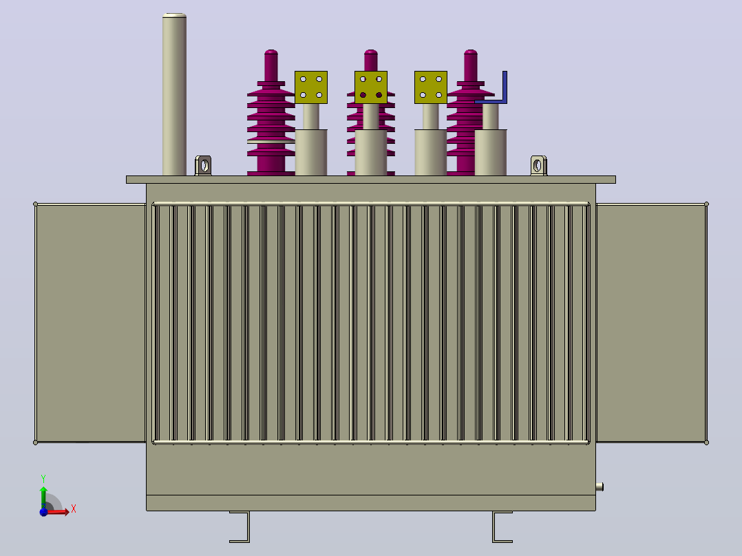 S13-M-630 kva yatrafosu-油变压器前视图
