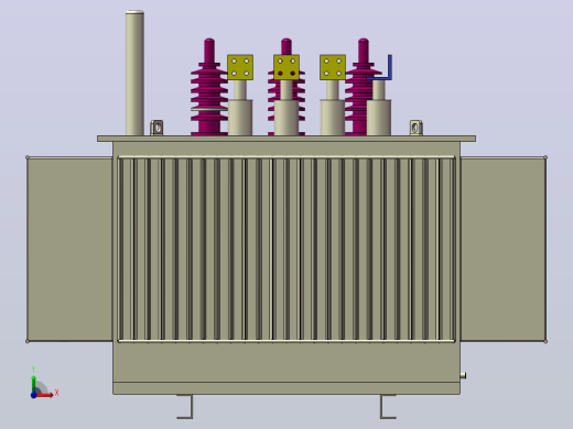 S13-M-630 kva yatrafosu-油变压器前视缩略图