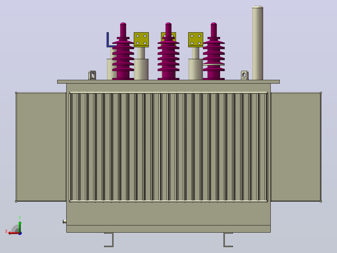 S13-M-630 kva yatrafosu-油变压器后视图