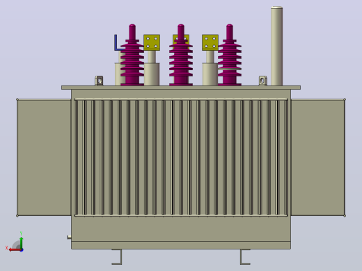 S13-M-630 kva yatrafosu-油变压器后视缩略图