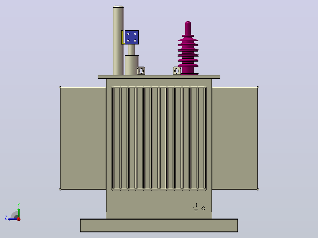 S13-M-630 kva yatrafosu-油变压器右视图