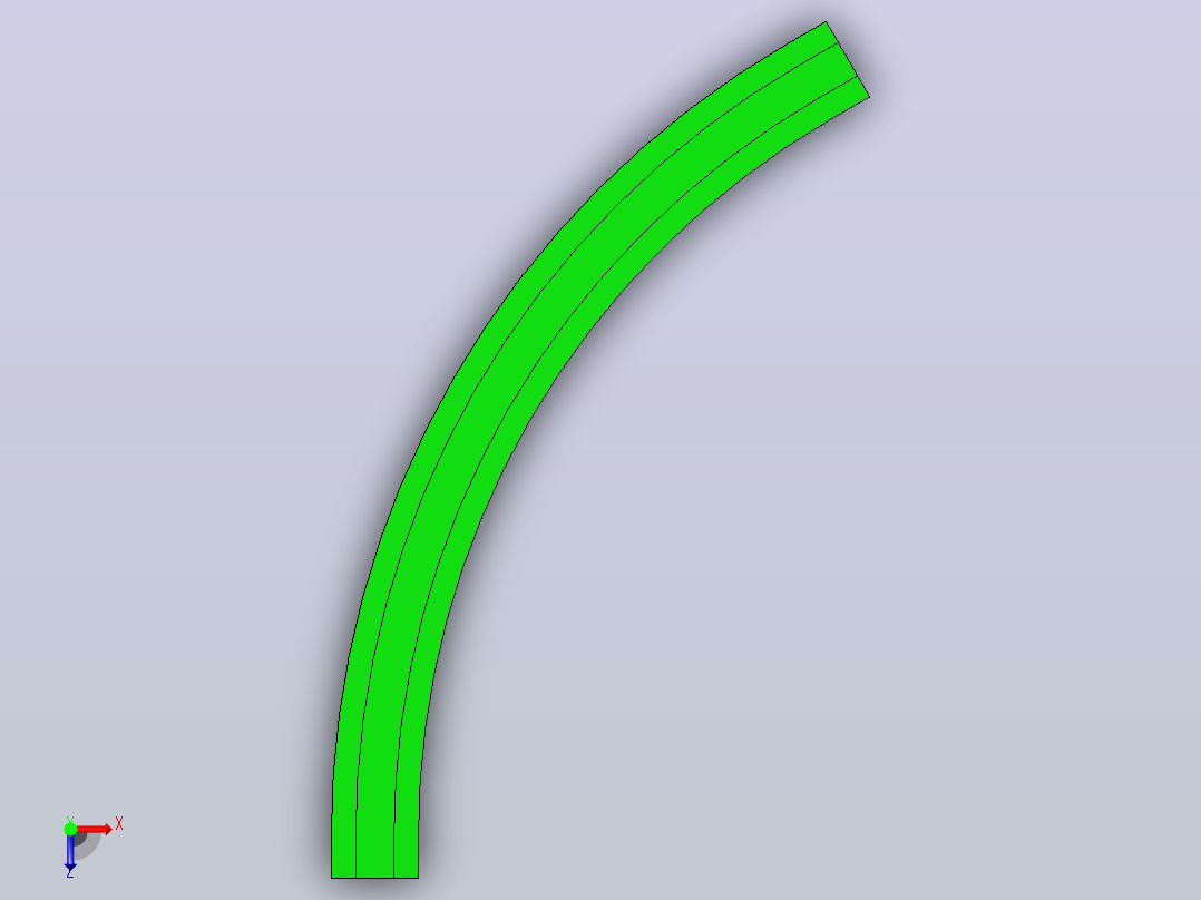 ZWGD-SC881-K325-TA60-R1000-N1-C1磁性转弯轨道俯视图