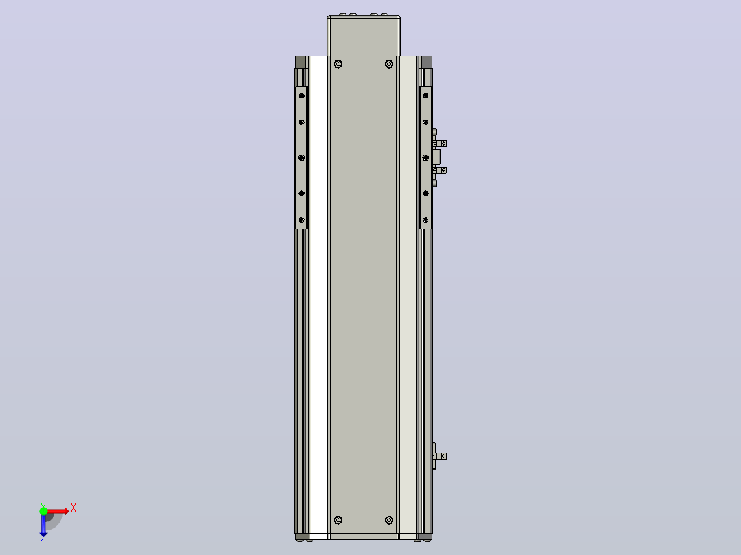 SYS14-250-BM-200W滚珠花健、支撑座、滚珠丝杠、交叉导轨、直线模组.STEP俯视图