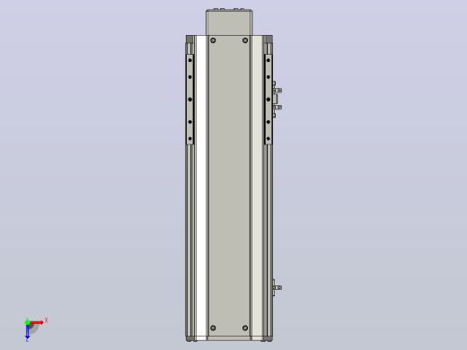 SYS14-250-BM-200W滚珠花健、支撑座、滚珠丝杠、交叉导轨、直线模组.STEP俯视缩略图
