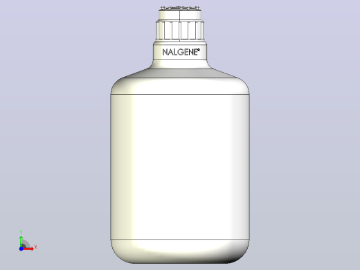 Nalgene实验室carboy 20l GL80，带或不带瓶盖实验室溶剂瓶前视缩略图