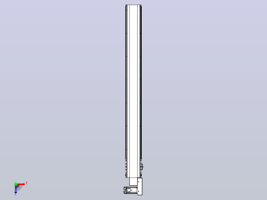 皮带直线轴半封闭可选导轨TPA-HNB-140D-120-L1250-MR-C-P40-N3俯视缩略图