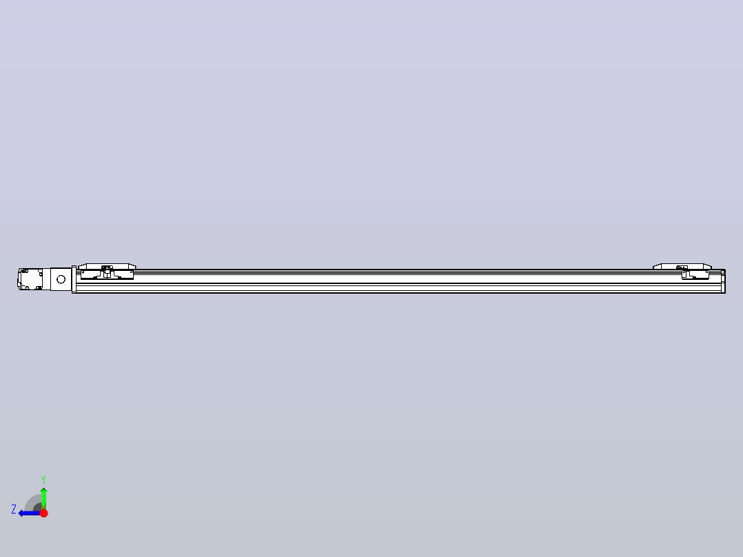 皮带直线轴双滑块型TPA-GCBS-50-P42-L500-QL-M10-N3右视图