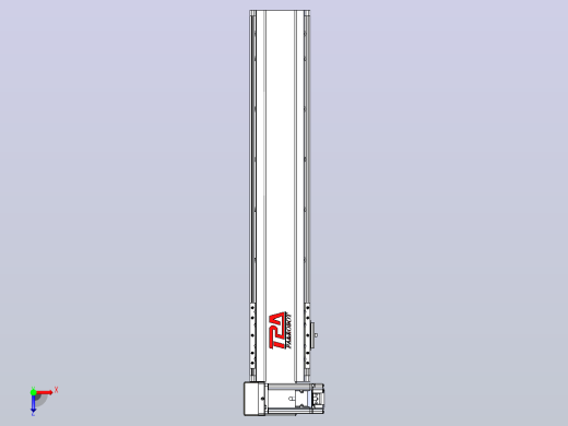 皮带直线轴半封闭可选导轨TPA-HNB-120D-110-L500-LU-C-P40-N3俯视缩略图