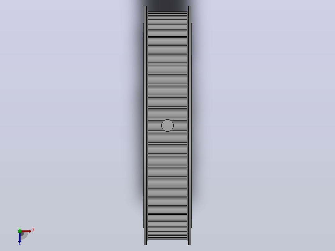 带顶丝圆孔标准型圆弧形齿同步带轮5GT型_S5GTHT-60-15-dt20-A俯视图