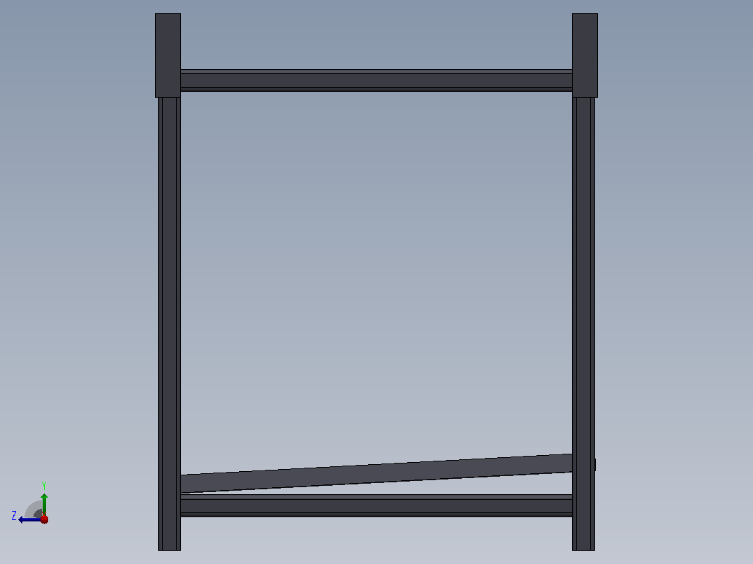 桶的架子右视图
