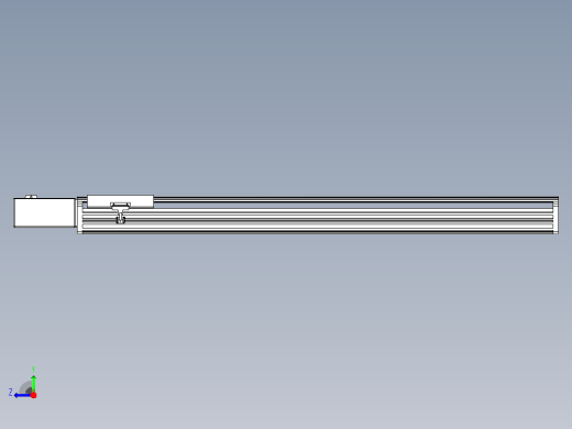 皮带直线轴半封闭可选导轨TPA-HNB-202D-140-L1100-MR-C-P75-N3右视缩略图
