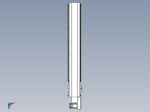 皮带直线轴半封闭可选导轨TPA-HNB-202D-140-L1100-MR-C-P75-N3俯视缩略图