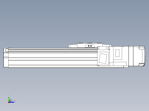 滚珠丝杠直线轴内置导轨TPA-GCR-40-1210C-L100-MR-M10-N3左视缩略图