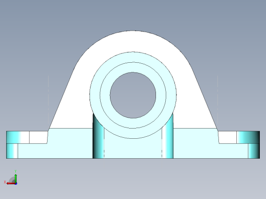 轴承座User Library-124132 Bearing 1_00 Pillow Block_后视缩略图