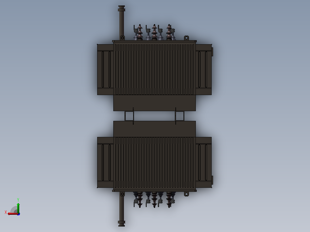 0.4KV-10KV干式变压器后视图