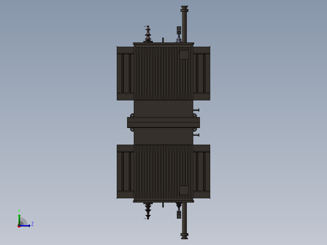 0.4KV-10KV干式变压器左视图