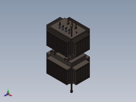 0.4KV-10KV干式变压器正等轴测缩略图