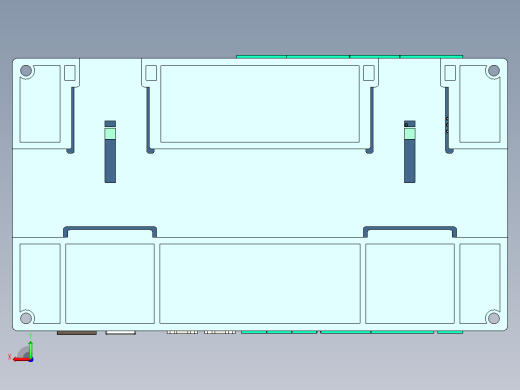 DIN导轨盒200x110x60MM后视缩略图