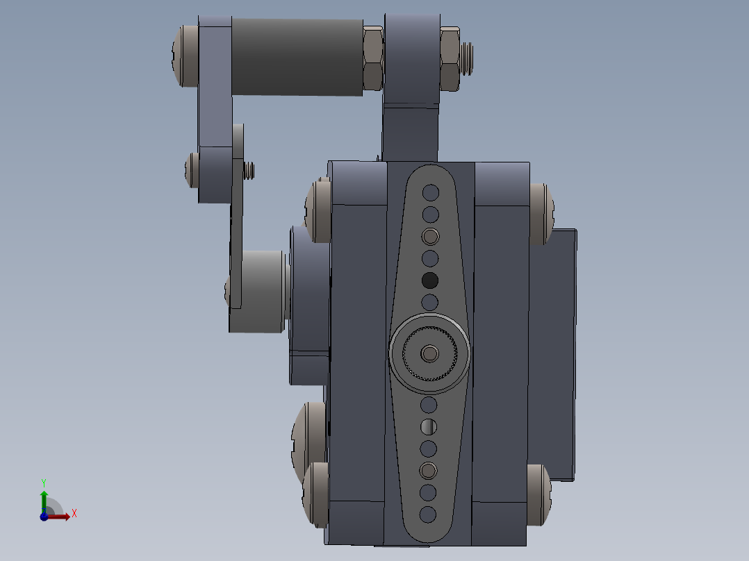 5轴机械臂前视图