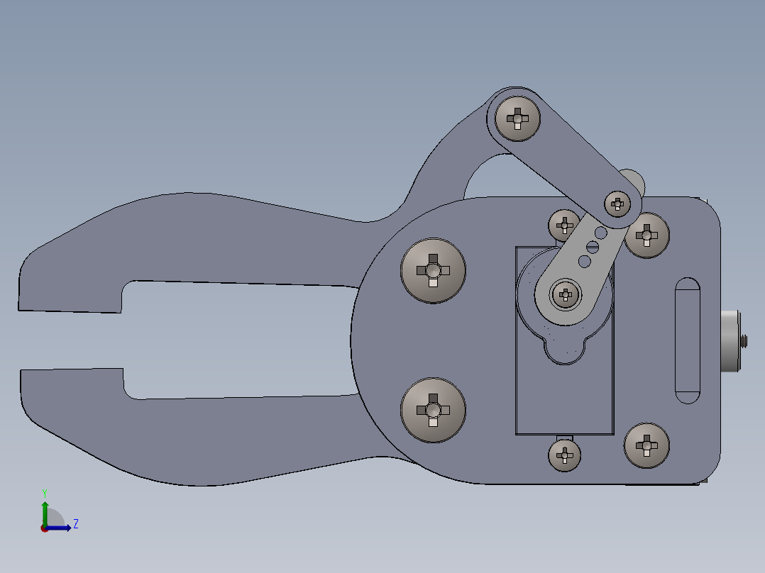 5轴机械臂左视图