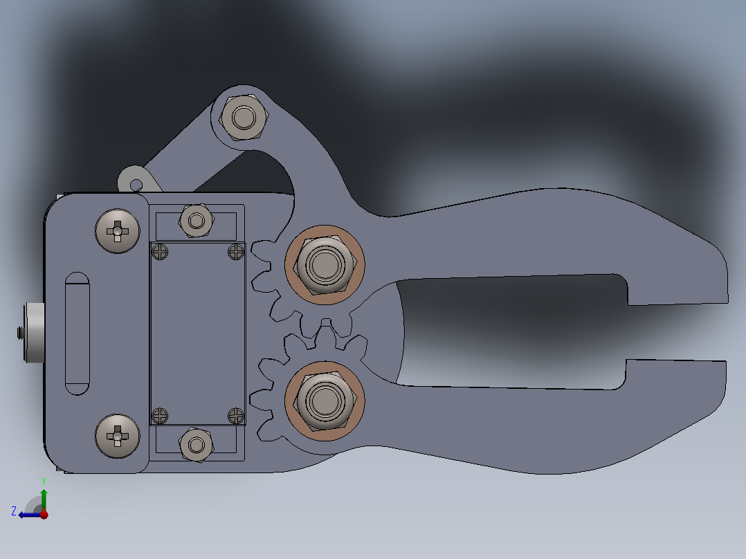 5轴机械臂右视图