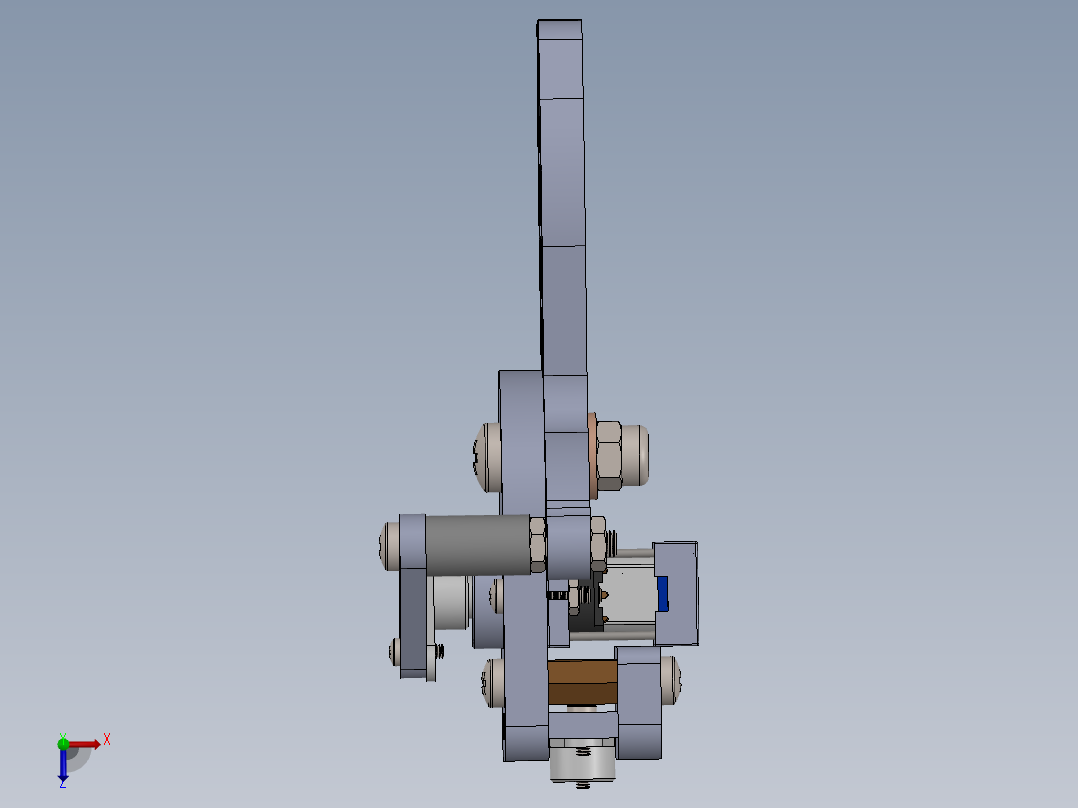 5轴机械臂俯视图