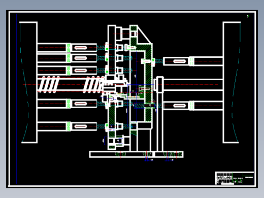 钻孔组合机床（钻模夹具，6个10.5孔）