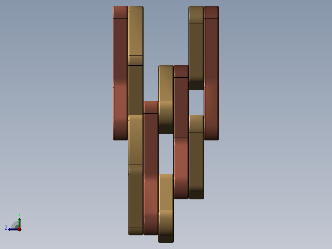 缤纷齿轮机构右视图