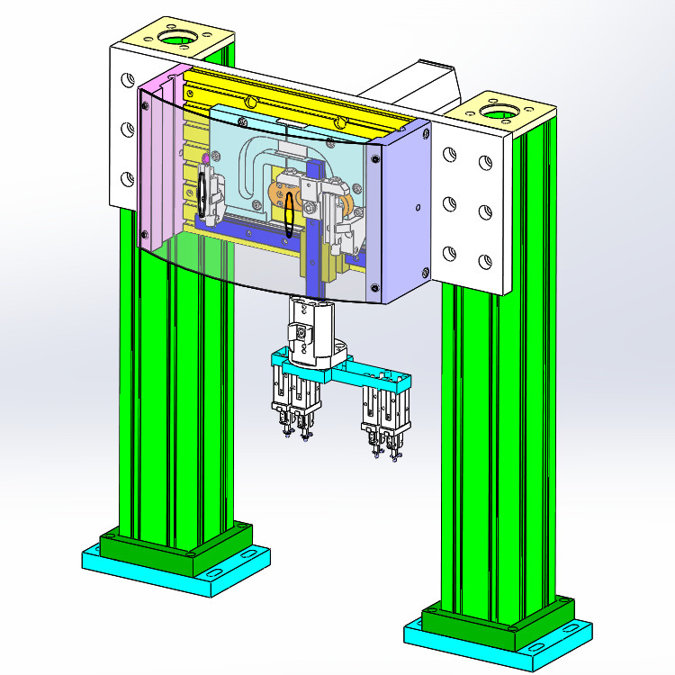 N型凸轮轨迹移载搬运机构3D图纸 Solidworks设计