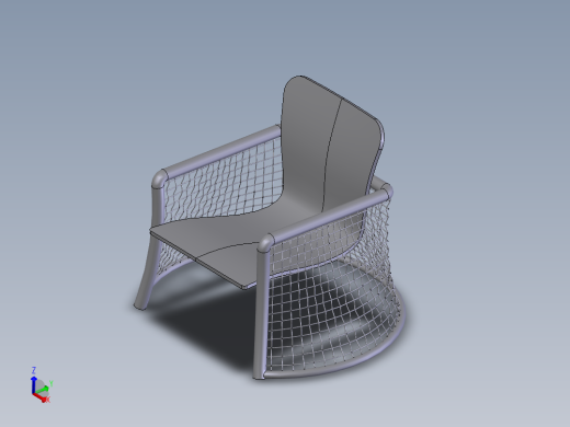Solidworks铁椅子模型