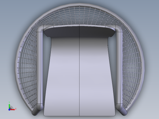Solidworks铁椅子模型前视缩略图