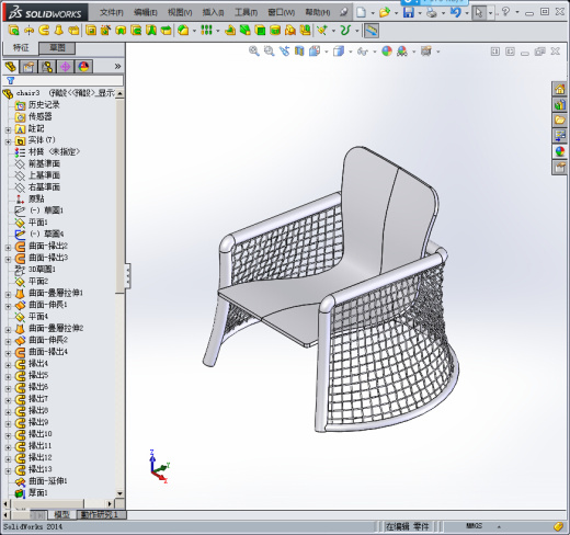 Solidworks铁椅子模型缩略图