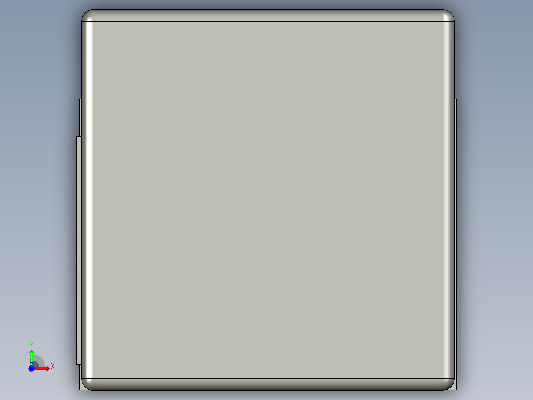 机场集装箱LD2前视图