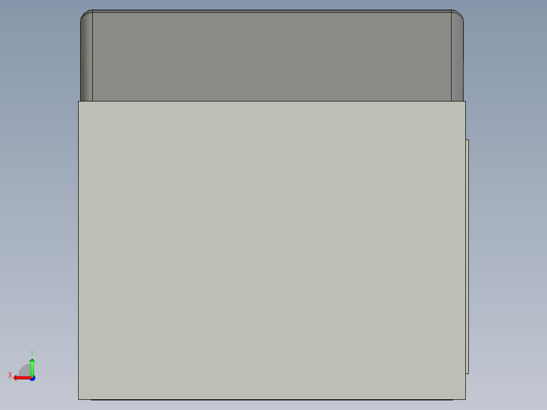 机场集装箱LD2后视图