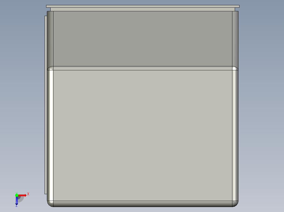 机场集装箱LD2俯视图