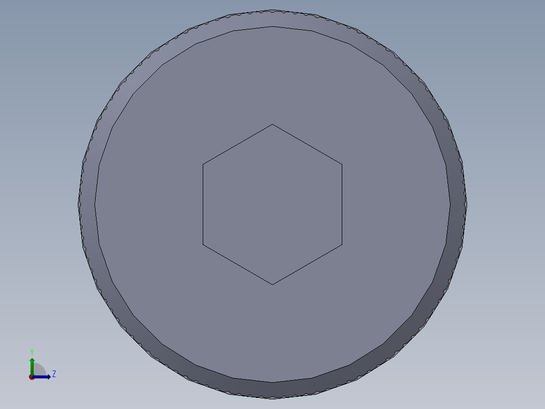 公制SH螺栓选择（DME）-SB DME PM16 x100.SLDPRT左视图