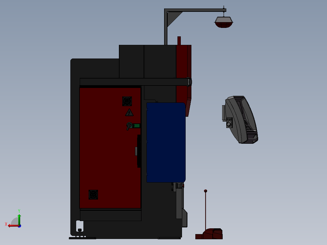 日本新型数控折弯机后视图