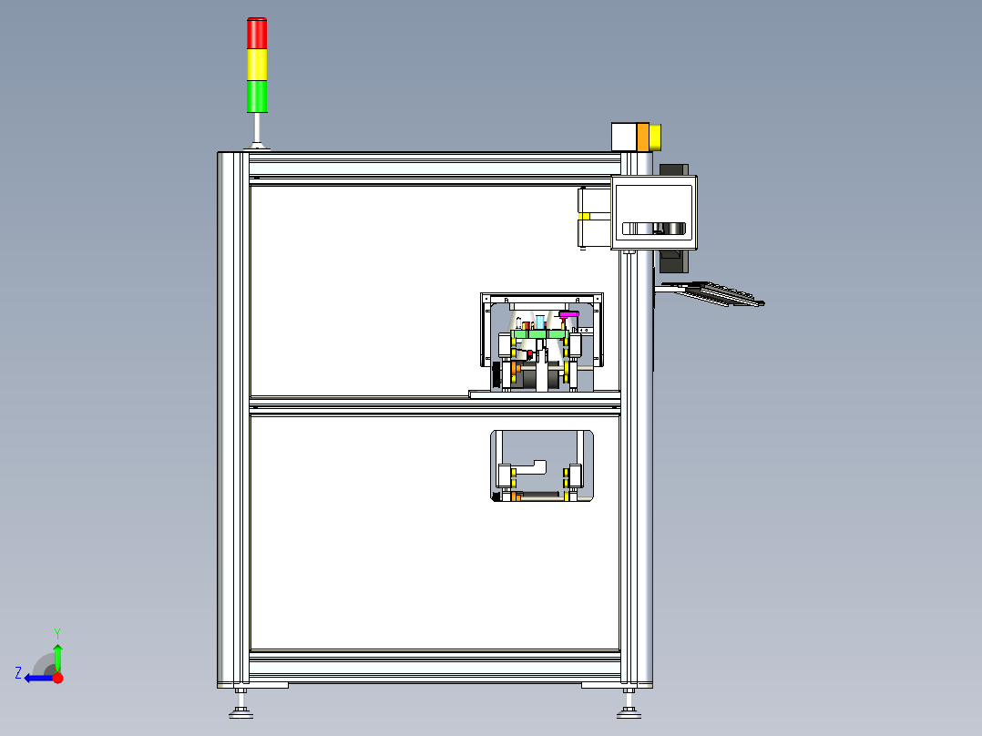 Sticker labeling machine贴标机式右视图