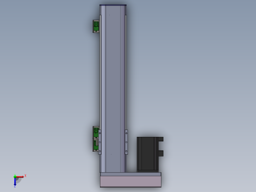 电动滑台模组SDM75左折模型俯视缩略图