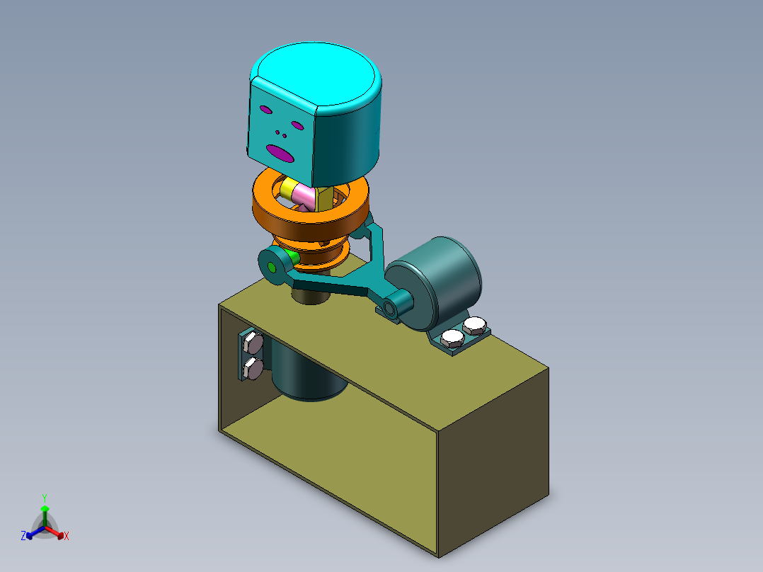 摇摆摄像头2正等轴测图