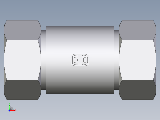 卡套式工业通用硬管接头EO_Weld_bulkhead_fitting_ESV38ZS前视缩略图
